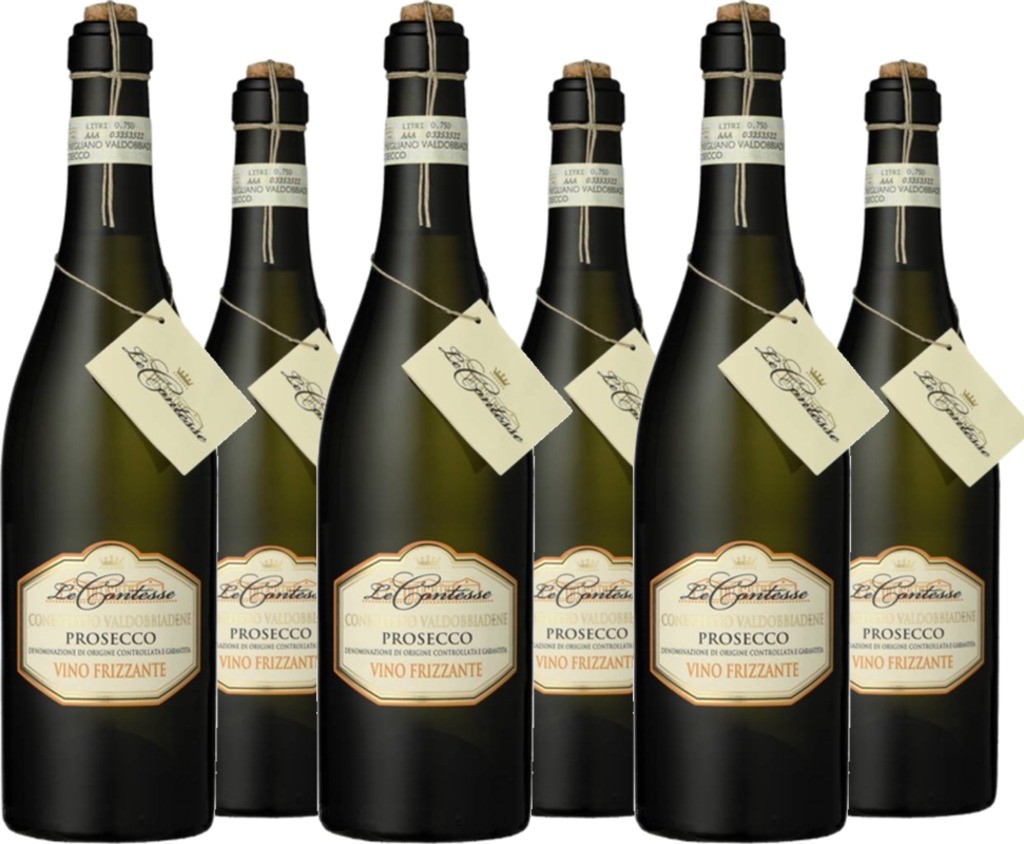 6er Vorteilspaket Prosecco Frizzante Valdobbiadene DOCG Le Contesse