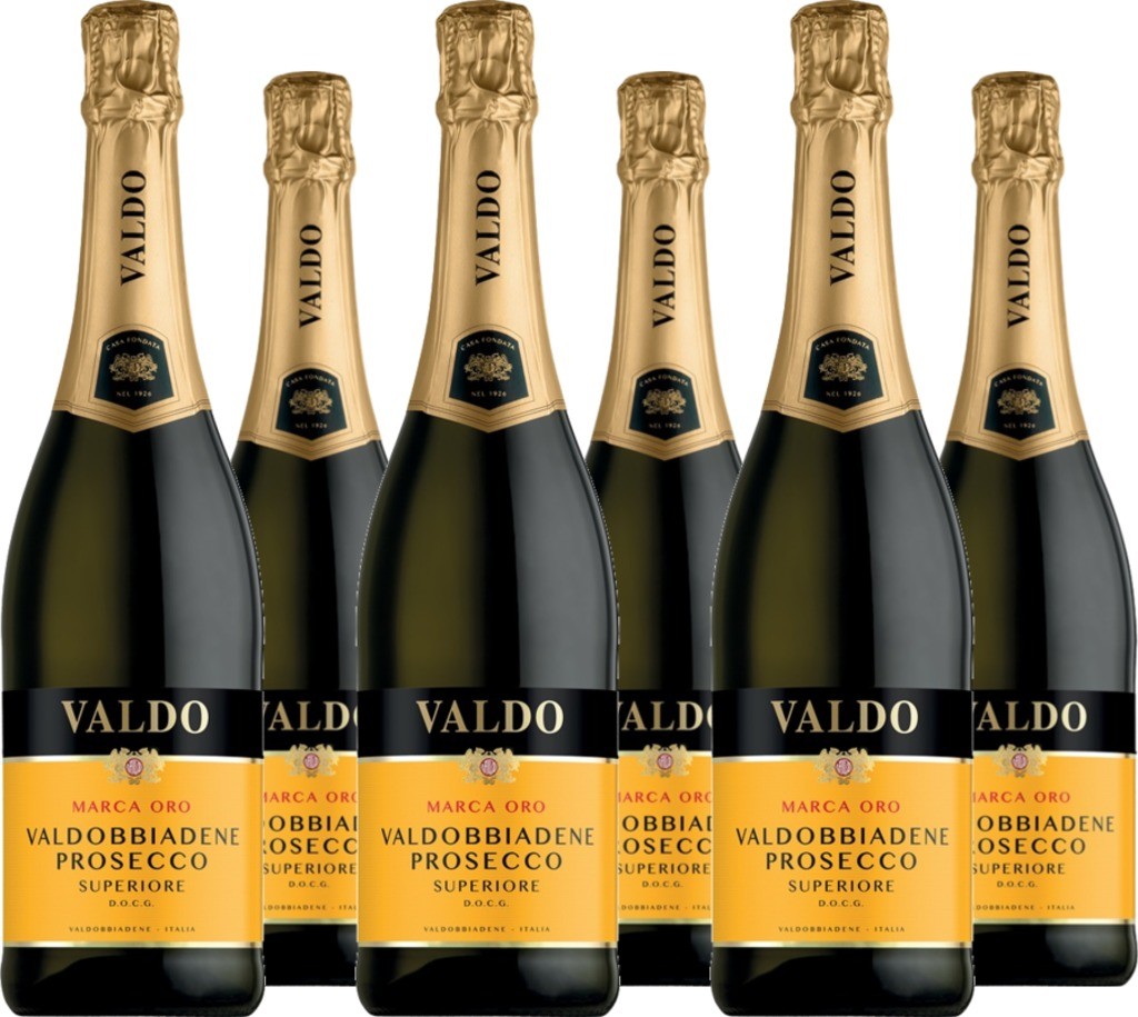 6er Vorteilspaket Valdo Marca Oro Prosecco Superiore di Valdobbiadene Spumante DOCG