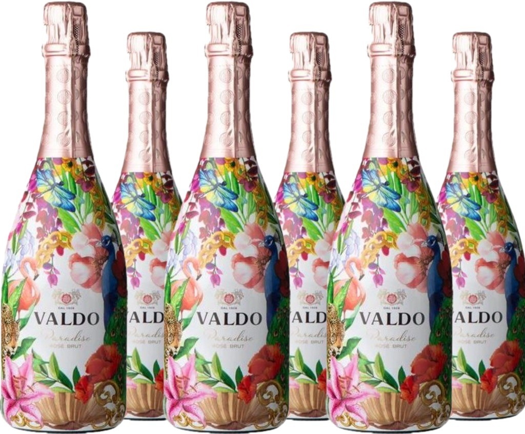 6er Vorteilspaket Valdo Floral Paradise Rosé Spumante Brut