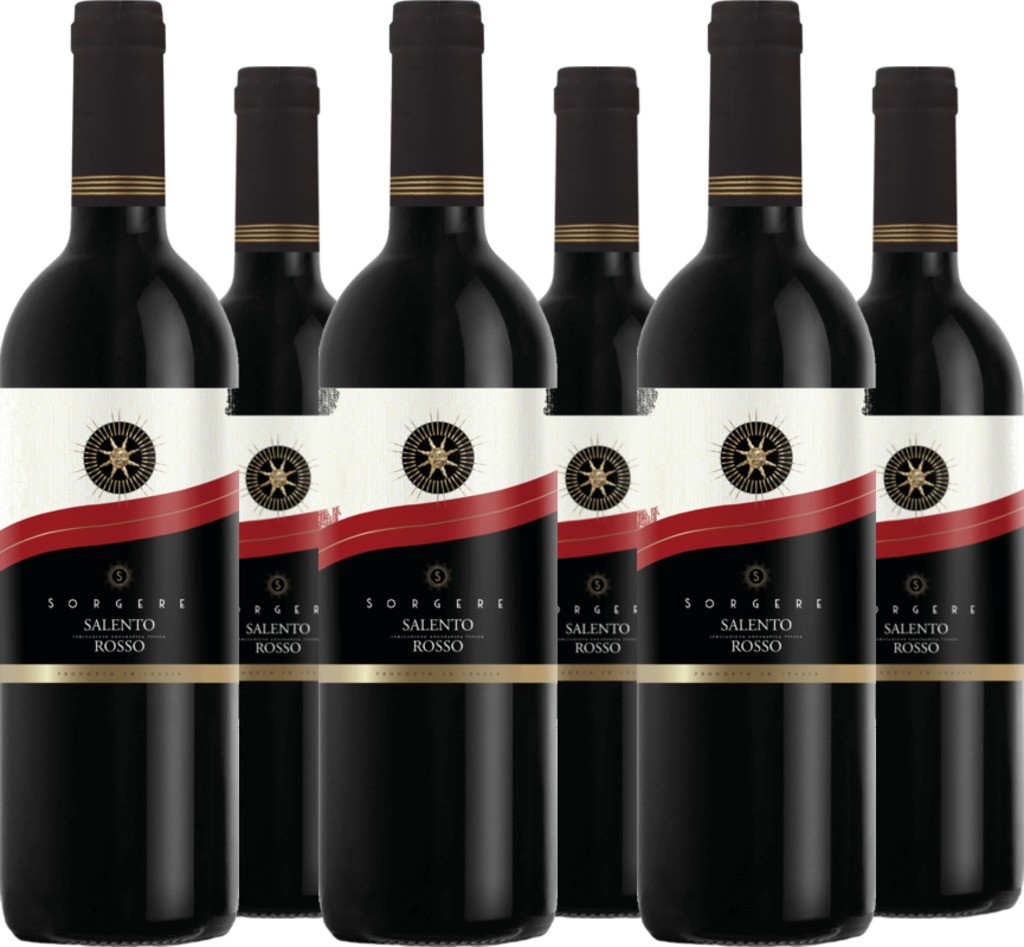 6er Vorteilspaket "Sorgere" dolce Rosso di Puglia IGT