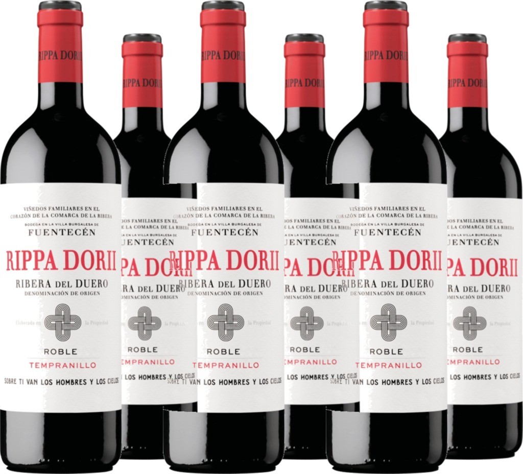 6er Vorteilspaket Rippa Dorii Roble Ribera del Duero DO