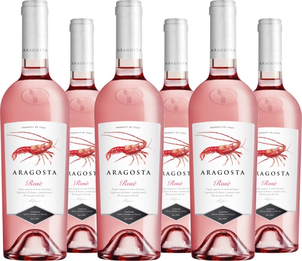 6er Vorteilspaket Aragosta rosé DOC