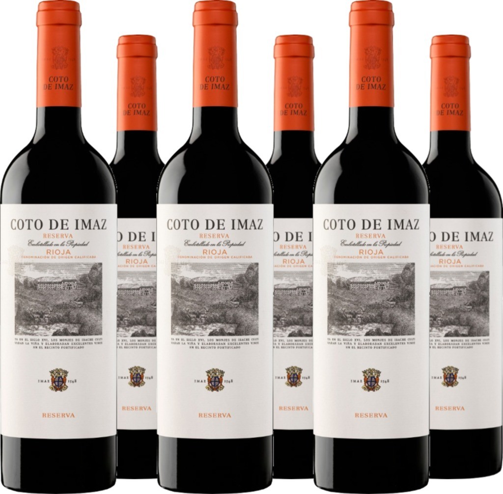 6er Vorteilspaket Rioja Coto de Imaz Reserva DOCa