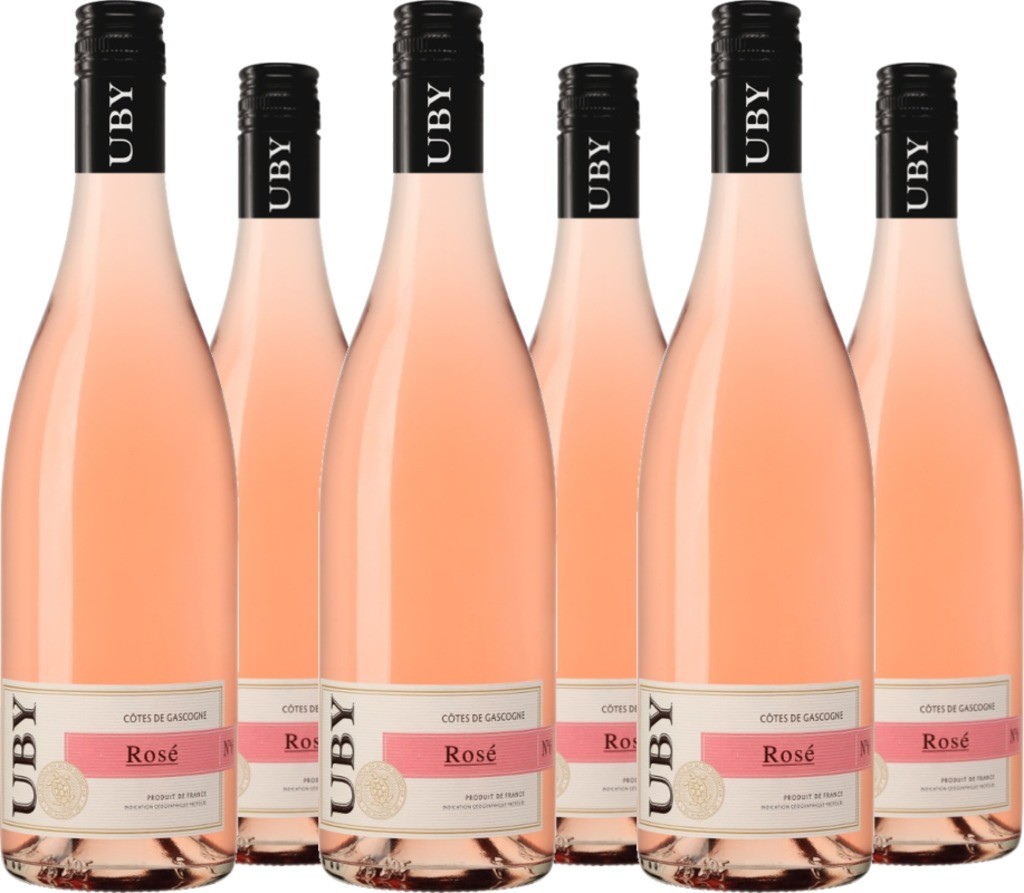 6er Vorteilspaket Uby Rosé Côtes de Gascogne IGP