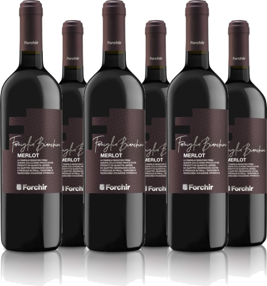 6er Vorteilspaket Merlot DOC Famiglia Bianchini