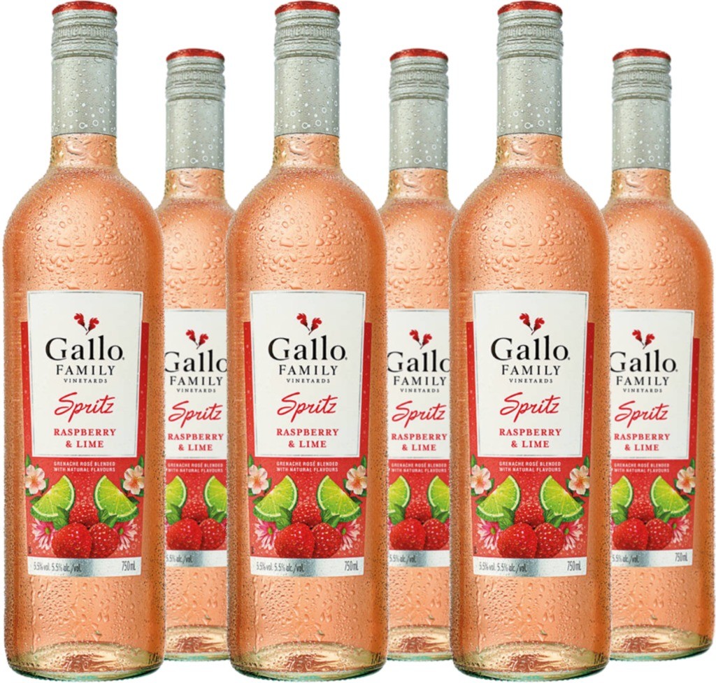 6er Vorteilspaket Gallo Spritz Himbeere Limette