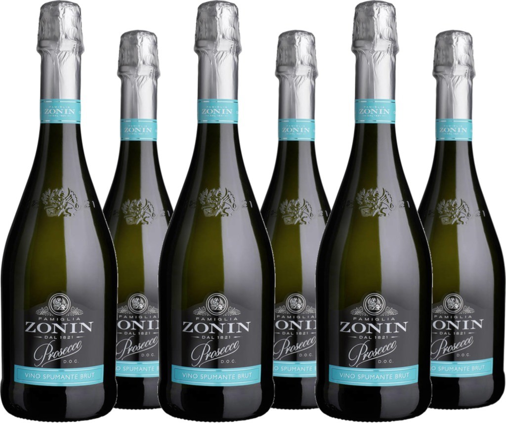 6er Vorteilspaket Zonin Prosecco Spumante DOC Brut