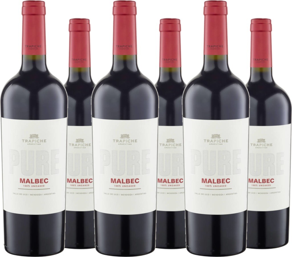 6er Vorteilspaket Trapiche Pure Malbec