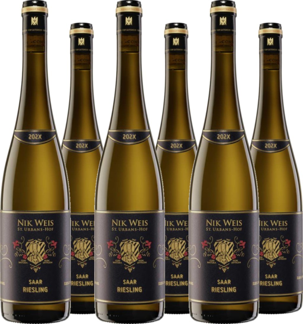 6er Vorteilspaket Riesling Gutswein Feinherb Saar VDP