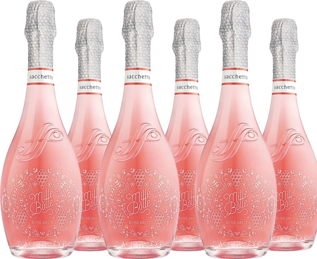 6er Vorteilspaket Mille Bolle Spumante Brut Rosé