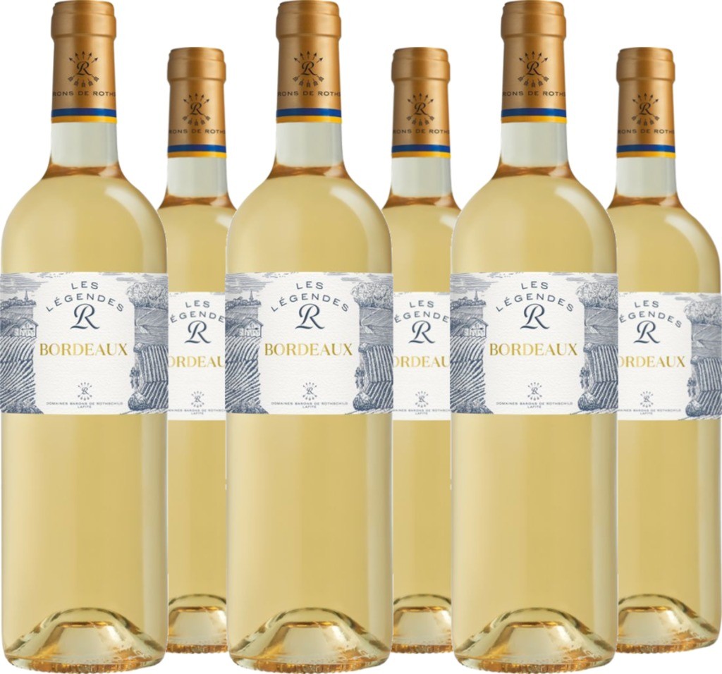 6er Vorteilspaket Les Légendes R Bordeaux Blanc AOC