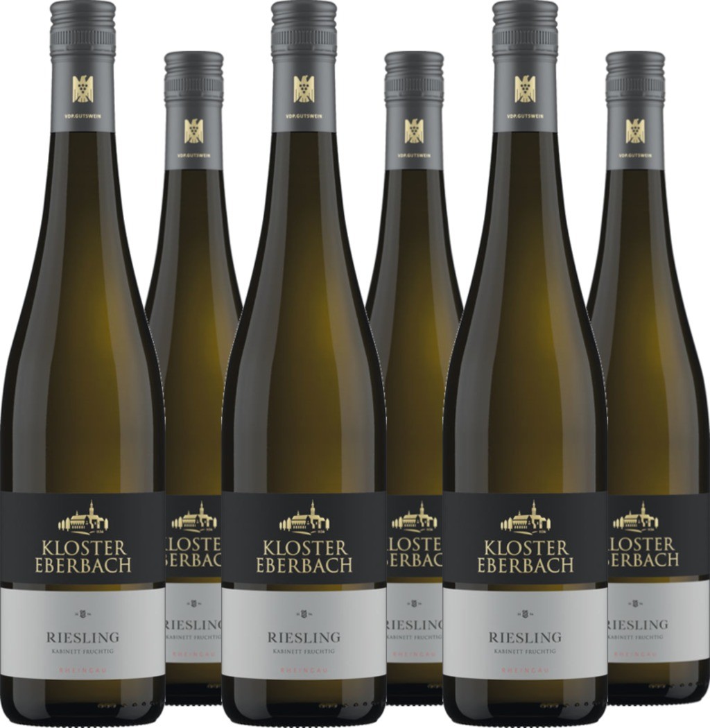 6er Vorteilspaket Kloster Eberbach Riesling Kabinett fruchtig