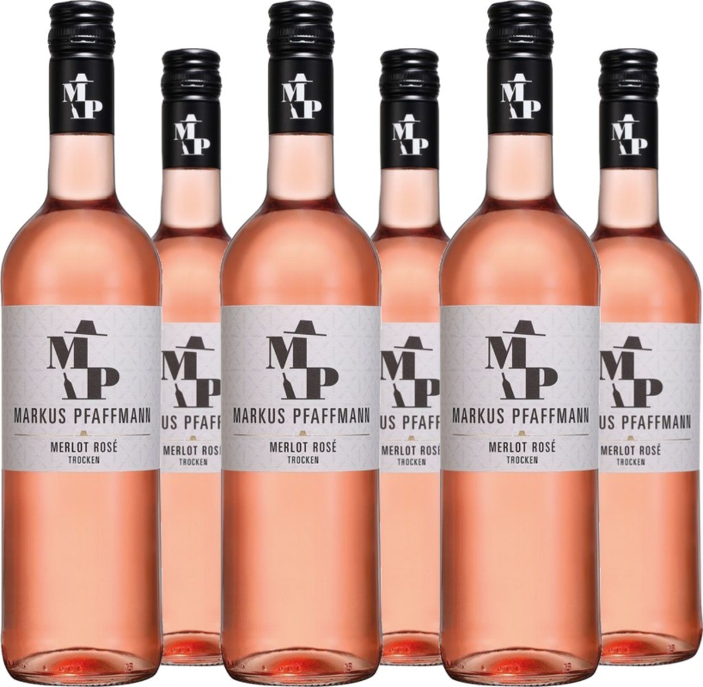 6er Vorteilspaket MP Merlot Rosé trocken QbA