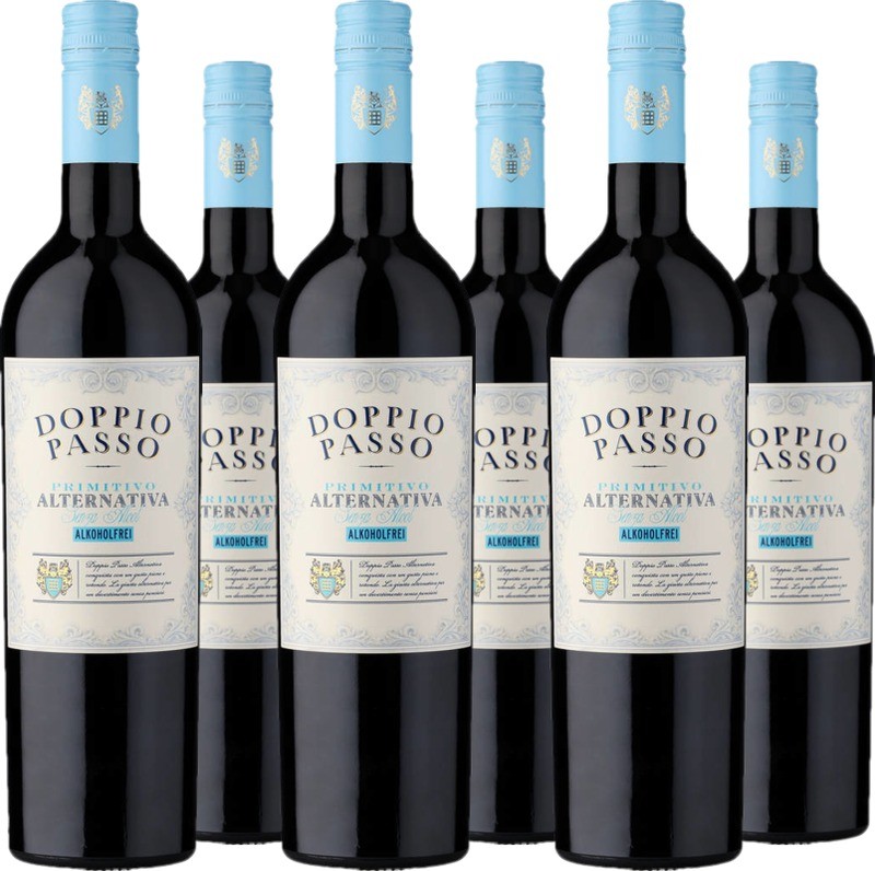 6er Vorteilspaket Doppio Passo Primitivo »Alternativa« alkoholfrei