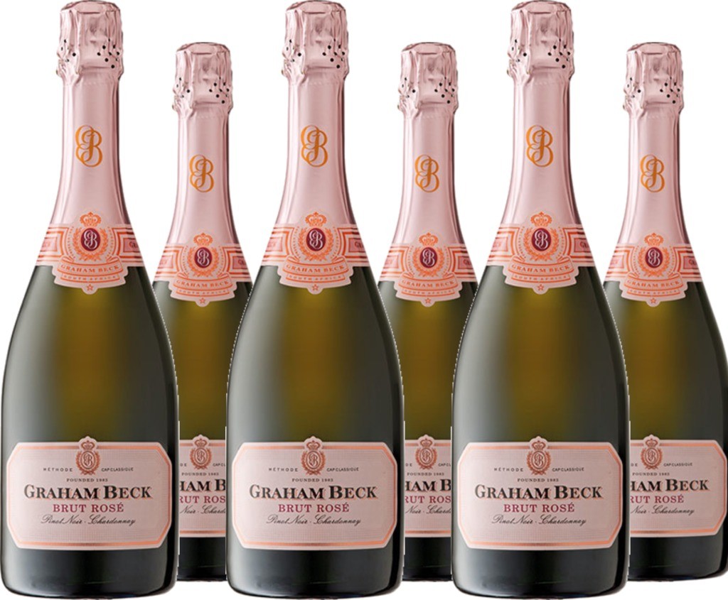 6er Vorteilspaket Graham Beck Cap Classique Brut Rosé NV