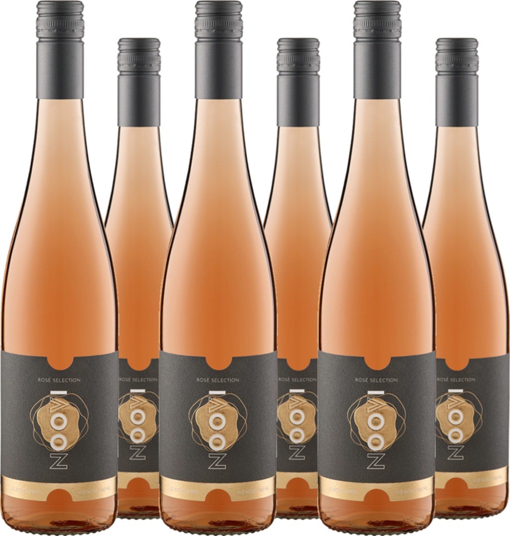 6er Vorteilspaket NOOVI Rosé Selection - alkoholfreier Wein