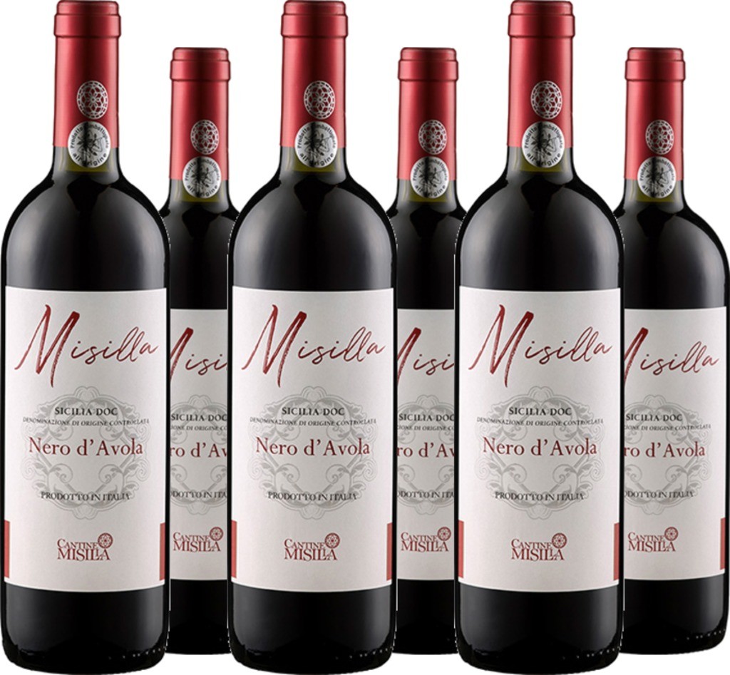 6er Vorteilspaket Misilla Nero d'Avola IGP Terre Siciliane