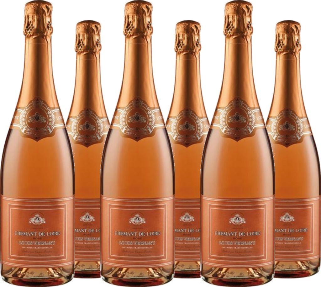 6er Vorteilspaket Crémant de Loire Rosé Louis Vernant