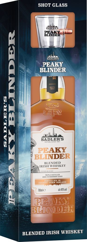Irish Whiskey - Value Added Pack mit Glas  Peaky Blinder 