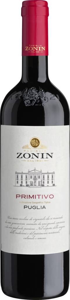 Zonin Classici Primitivo Puglia IGT 2021 Zonin 1821 Puglia