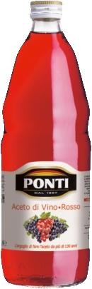 Ponti Aceto Di Vino Rosso (Rotweinessig) (1,0l) Ponti 