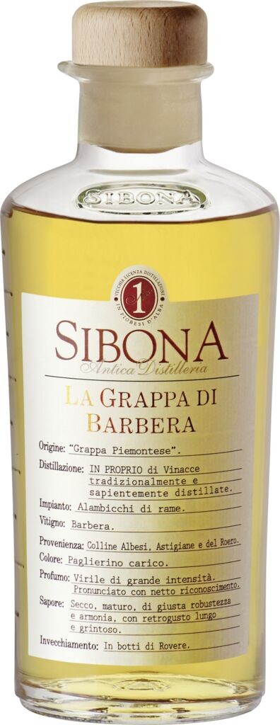 Sibona Grappa di Barbera 40% vol, Distillerria Sibona, Grappa | Obstbrand & Grappa