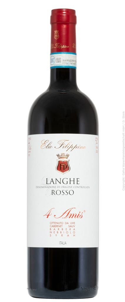 Langhe Rosso 4 Amis 2020 Elio Filippino Piemont 