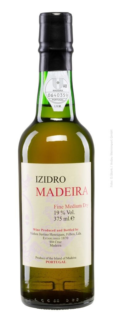 Izidro Fine Medium Dry 1/2 Flasche ohne Jahrgang Justino's Madeira Madeira (D.O.C.)