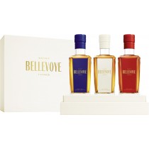 Les Bienheureux Bellevoye Trio 3x0,2l Whisky aus Frankreich Je 1x0,2l Bleu + Blanc 40%vol, Rouge 43%vol