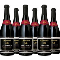 Cantine Bema  6er Vorteilspaket Cherubino Lambrusco Grasparossa di Castelvetro DOC