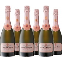 Graham Beck Wines 6er Vorteilspaket Graham Beck Cap Classique Brut Rosé NV