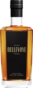 Bellevoye Noir 43% vol Triple Malt Tourbé Grand Whisky aus Frankreich  Les Bienheureux 