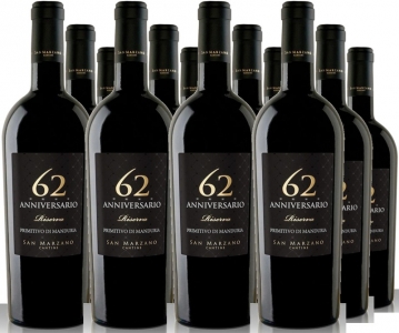 12er Vorteilspaket 62 Anniversario Primitivo di Manduria Riserva DOC