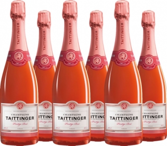 6er Vorteilspaket Champagne Taittinger Brut Prestige Rose