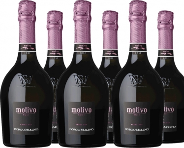 6er Vorteilspaket Motivo Rosé extra dry Vino Spumante, Marca Trevigiana IGT