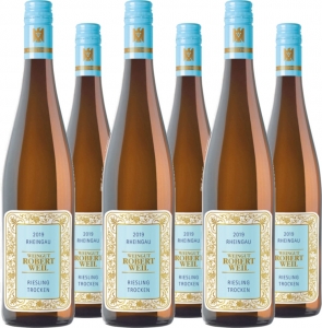 6er Vorteilspaket Rheingau Riesling QbA trocken