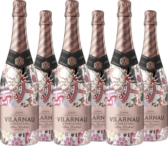 6er Vorteilspaket Vilarnau Cava Brut Reserva Rosado Barcelona