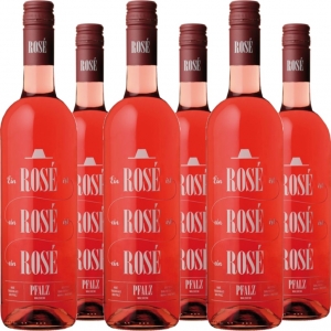 6er Vorteilspaket Rosé Rosé Rosé QbA trocken