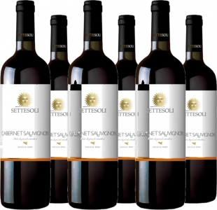 6er Vorteilspaket Settesoli Cabernet Sauvignon DOC Sicilia