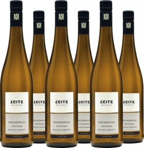 6er Vorteilspaket Leitz Rüdesheimer Kirchenpfad Riesling Kabinett feinherb