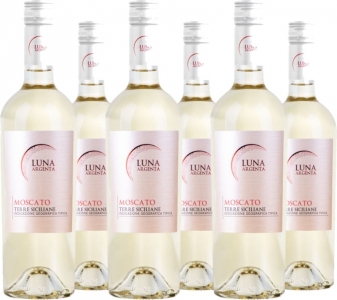 6er Vorteilspaket Luna Argenta Moscato Terre Siciliane