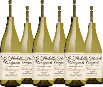 6er Vorteilspaket Chateau Ste Michelle Chardonnay Retro