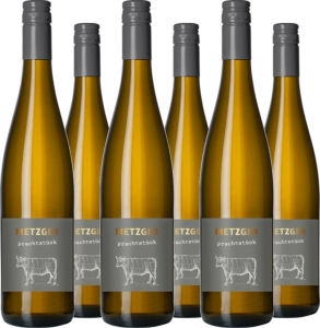 6er Vorteilspaket Metzger 'Prachtstück' Weißburgunder Chardonnay KuhbA trocken