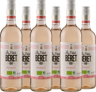 6er Vorteilspaket Le Petit Béret Rosé Prestige - Alkoholfrei -