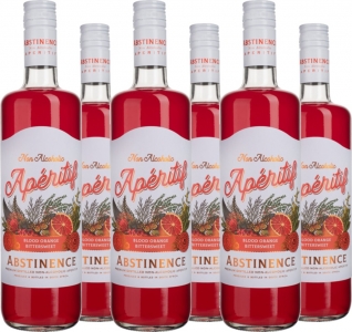 6er Vorteilspaket Abstinence Blood Orange Aperitif - alkoholfrei