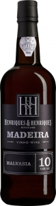 Malvasia Aged 10 years 20% vol Finest Full Rich Madeira Henriques & Henriques Madeira