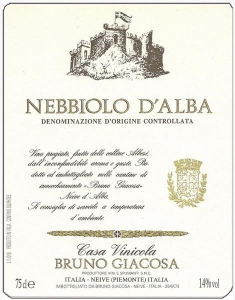 Nebbiolo D′Alba DOC Bruno Giacosa Piemont