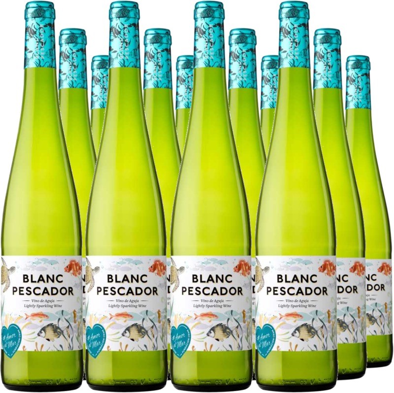 12 Voordeelpakket Blanc Pescador Vino de Aguja blanco seco