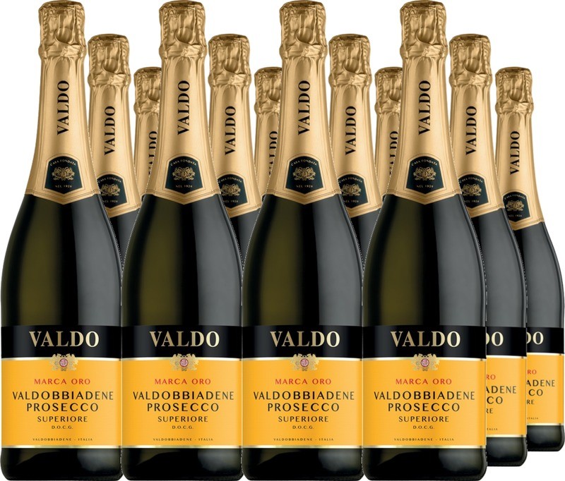 12 Voordeelpakket Valdo Marca Oro Prosecco Superiore di Valdobbiadene Spumante DOCG