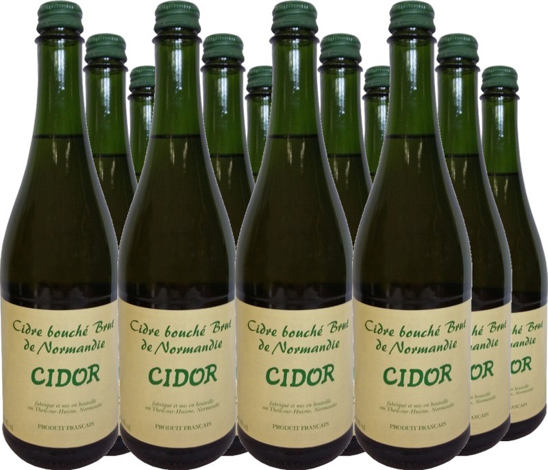 12 Voordeelpakket Cidre Bouché Brut Cidor mit Schraubverschluss